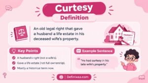 Curtesy Definition: What It Means In Law, Real Estate And Everyday Spelling