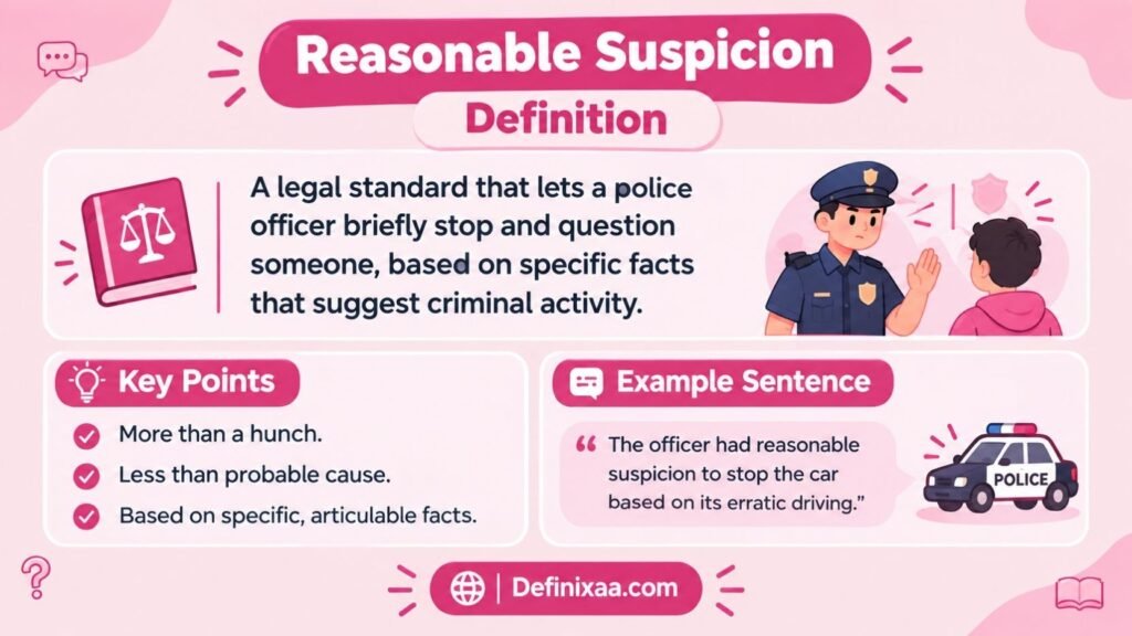 Reasonable Suspicion Definition: What It Actually Means In Law