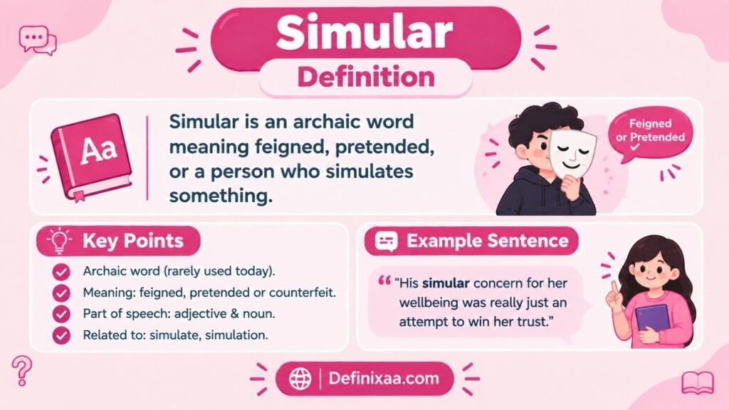Simular Definition: The Surprising Word That Is Not Quite Similar